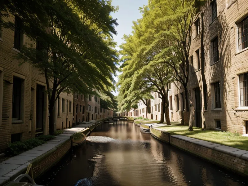 Ombres portées sur un quai du Canal du Midi à Toulouse sous le soleil de juillet — lieu de promenade pendant une reconquête amoureuse après une séparation